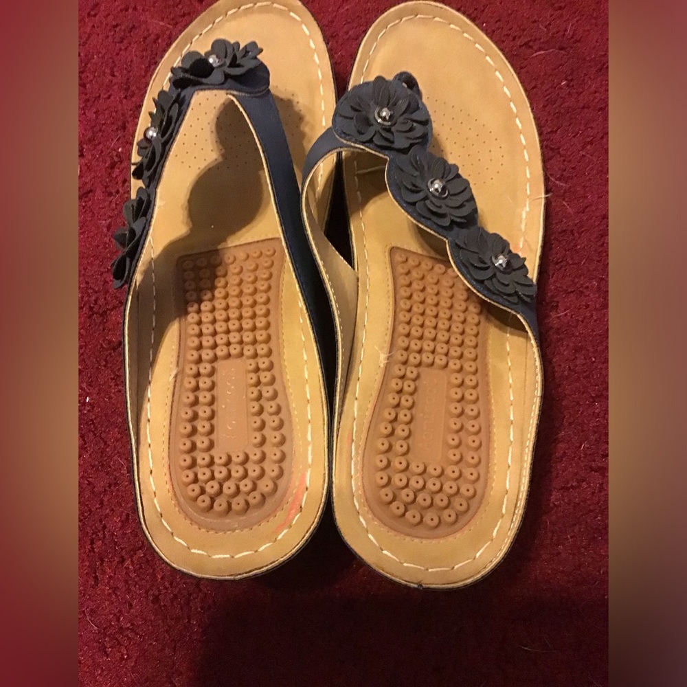 AOMIGOCT SZ 41 ORTHOPEDIC FLIP FLOP SHOES SANDALS NWOB